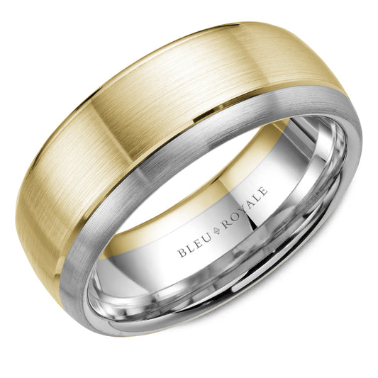 Bleu Royale Legacy Wedding Band 8.50mm Y&W 14k Gold