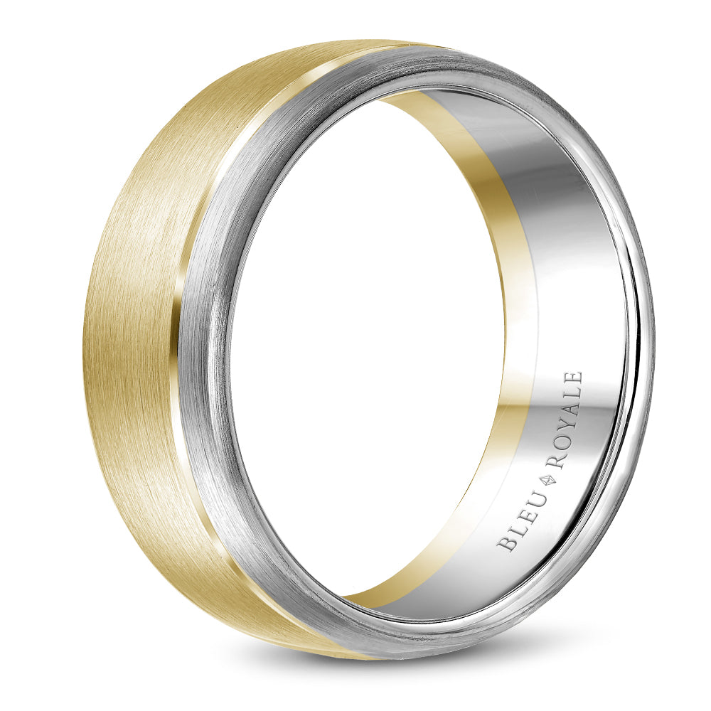Bleu Royale Legacy Wedding Band 8.50mm Y&W 14k Gold