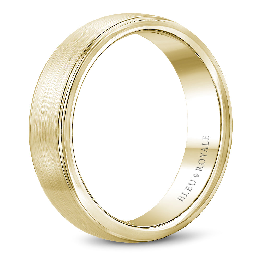 Bleu Royale Legacy Wedding Band 6.50mm Yellow 14k Gold