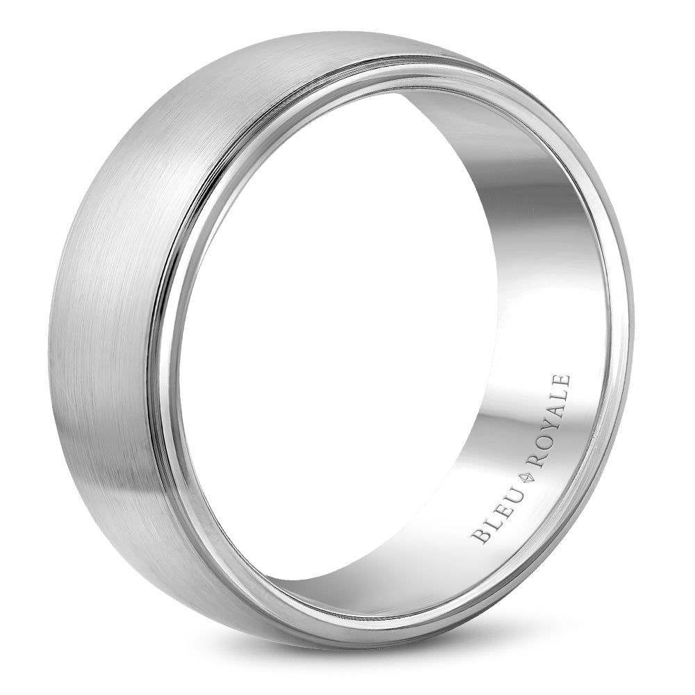 Bleu Royale Legacy Wedding Band 8.50mm White 18k Gold