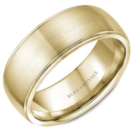 Bleu Royale Legacy Wedding Band 8.50mm Yellow 18k Gold