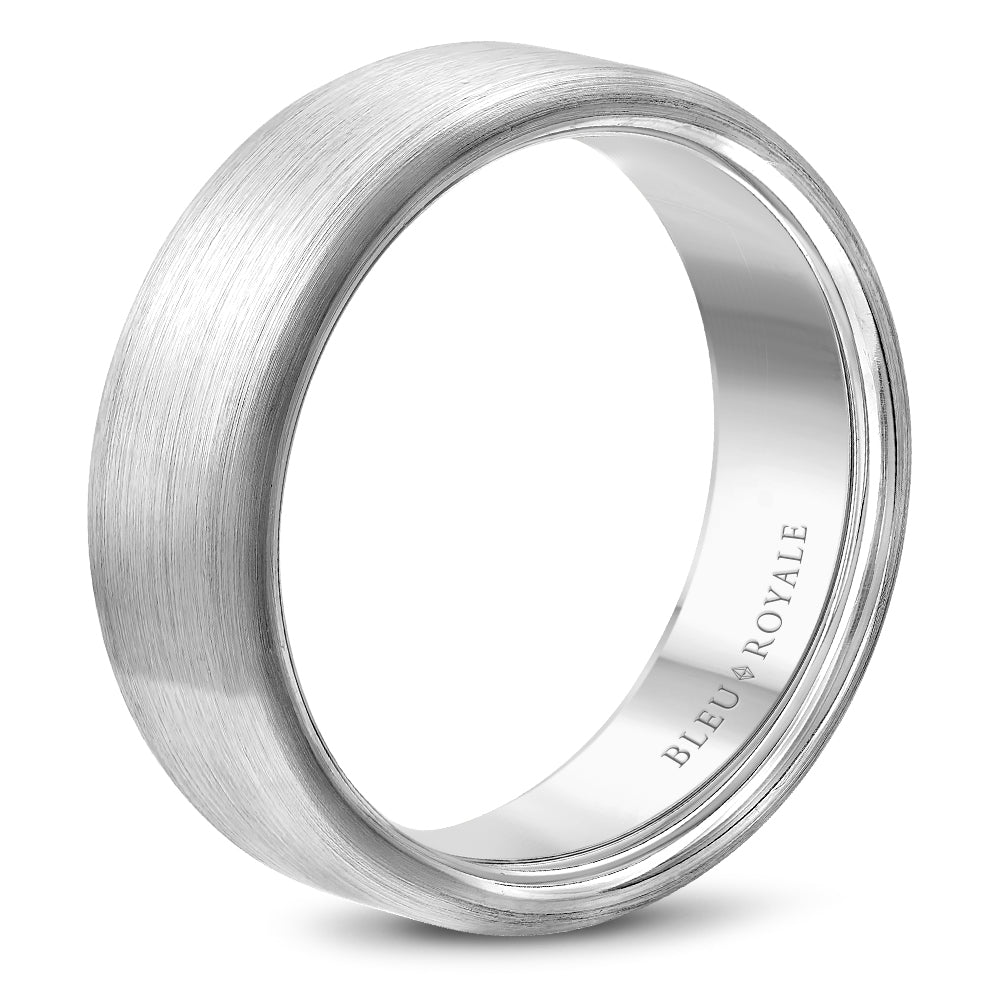 Bleu Royale Legacy Wedding Band 7.50mm White 18k Gold