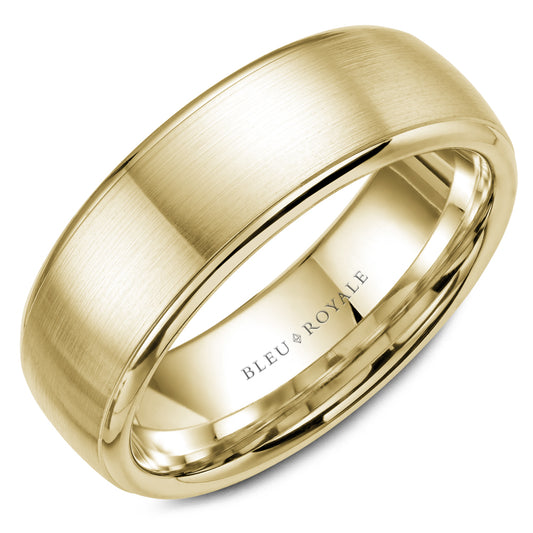Bleu Royale Legacy Wedding Band 7.50mm Yellow 18k Gold