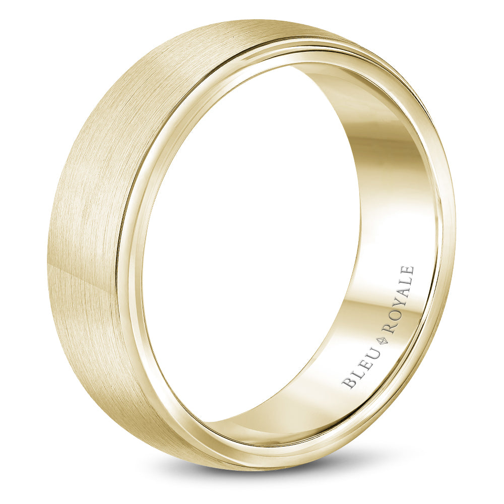 Bleu Royale Legacy Wedding Band 7.50mm Yellow 18k Gold