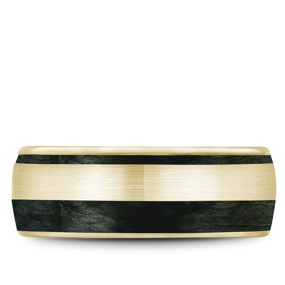 Bleu Royale Distinct Wedding Band 8.50mm 18k & Forged Carbon Fiber