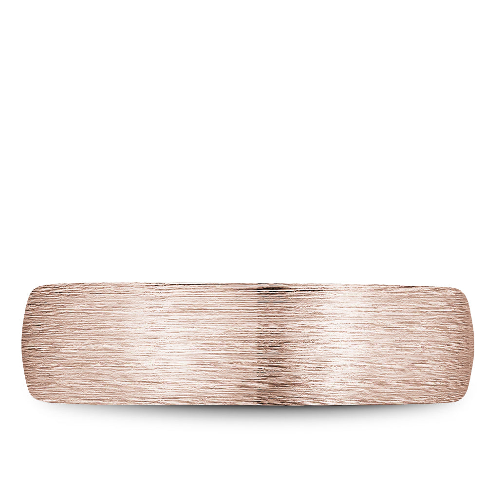Bleu Royale Legacy Wedding Band 6.50mm Rose 14k Gold