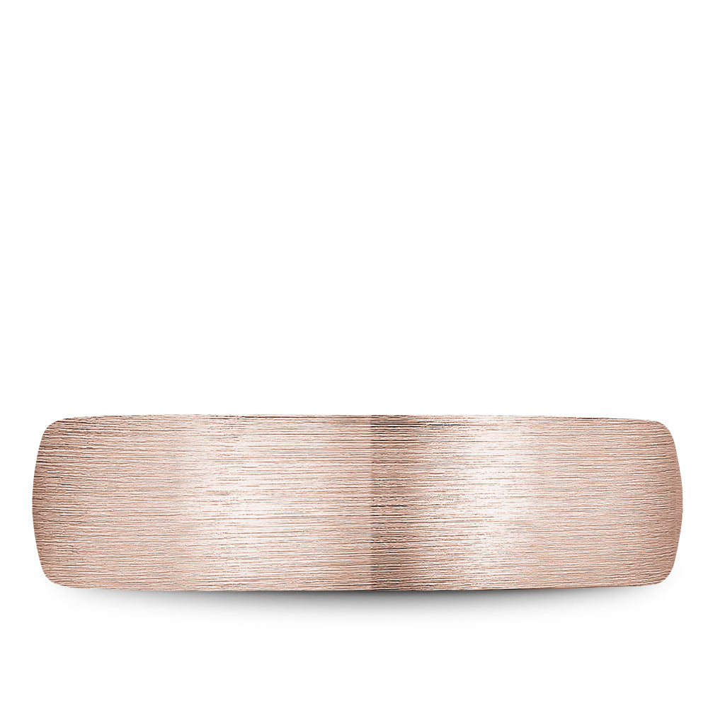 Bleu Royale Legacy Wedding Band 6.50mm Rose and White 18k Gold
