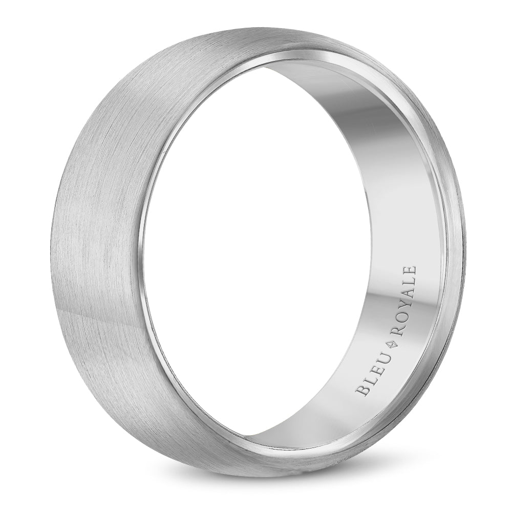 Bleu Royale Legacy Wedding Band 6.50mm White 18k Gold