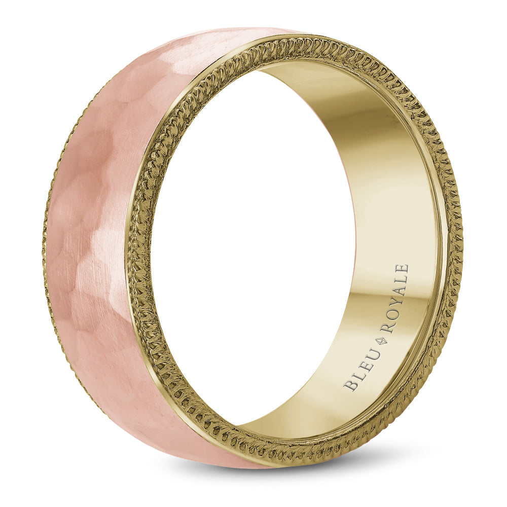 Bleu Royale Legacy Wedding Band 8.50mm r&y 14k Gold