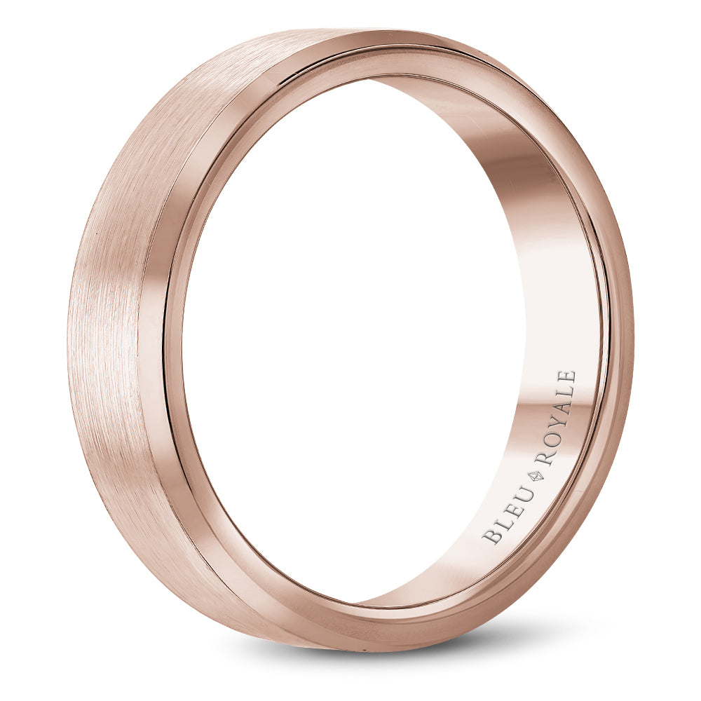 Bleu Royale Legacy Wedding Band 5.00mm Rose 18k Gold