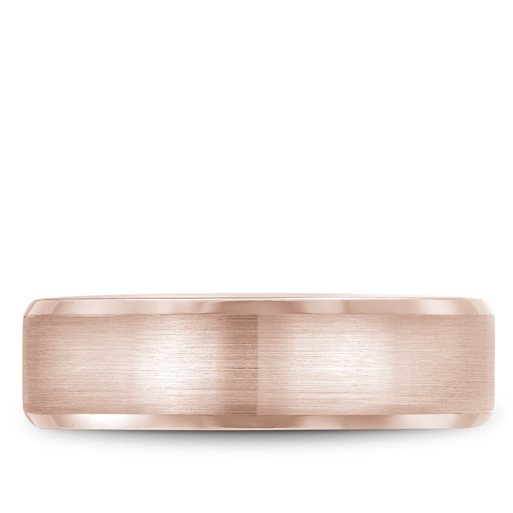 Bleu Royale Legacy Wedding Band 6.50mm Rose 14k Gold