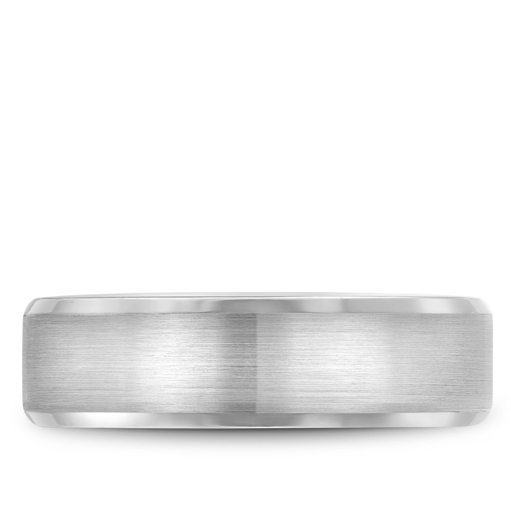 Bleu Royale Legacy Wedding Band 6.50mm White 18k Gold