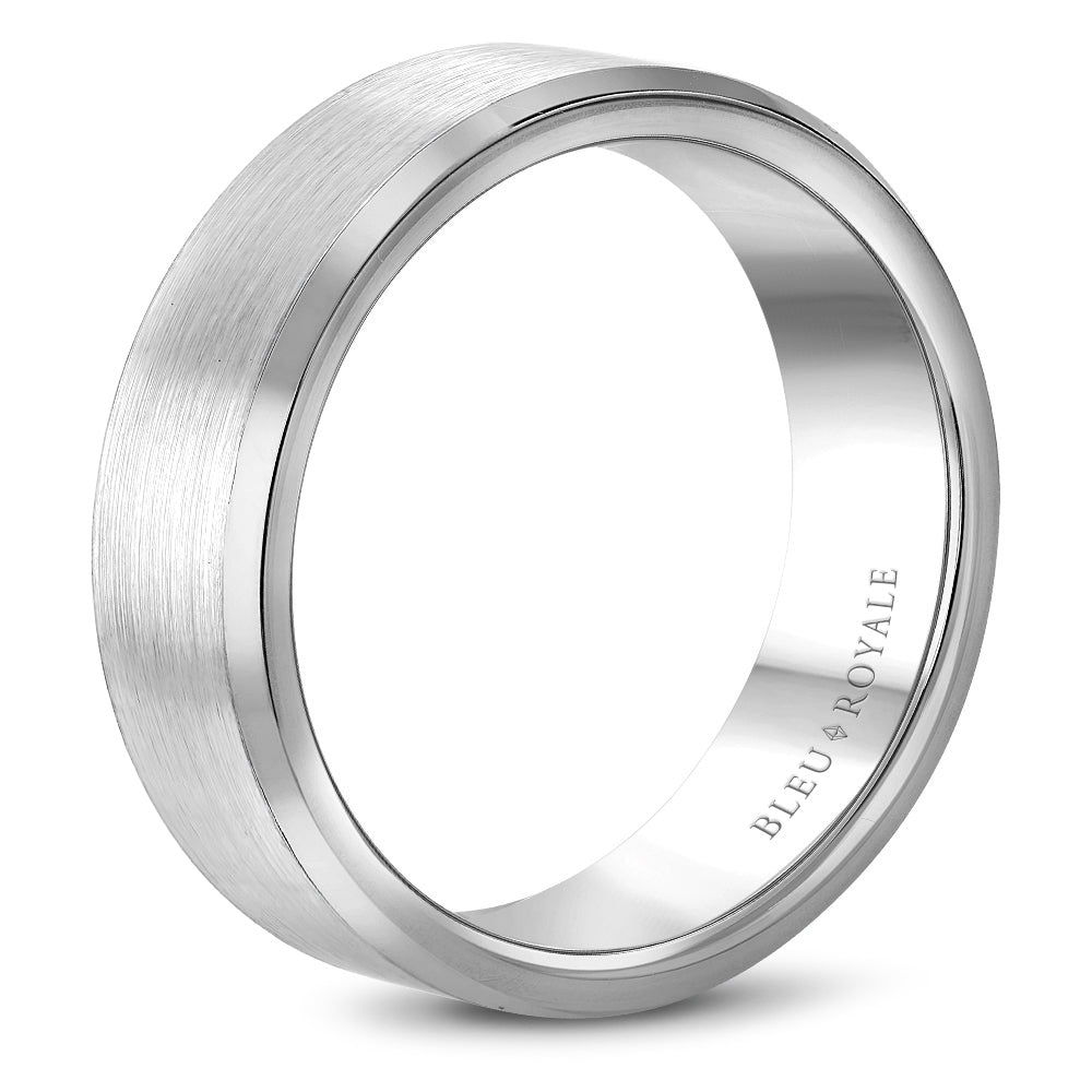 Bleu Royale Legacy Wedding Band 7.50mm White 14k Gold