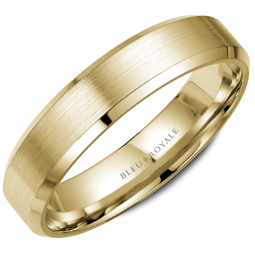Bleu Royale Legacy Wedding Band 5.50mm Yellow 14k Gold