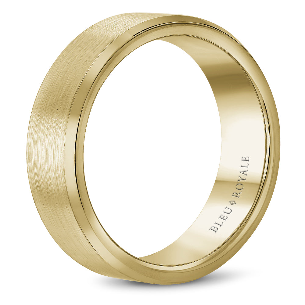 Bleu Royale Legacy Wedding Band 6.50mm Yellow 14k Gold
