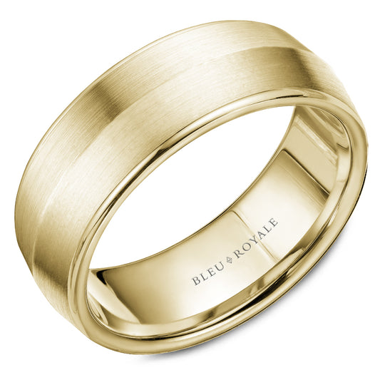 Bleu Royale Legacy Wedding Band 8.00mm Yellow 14k Gold