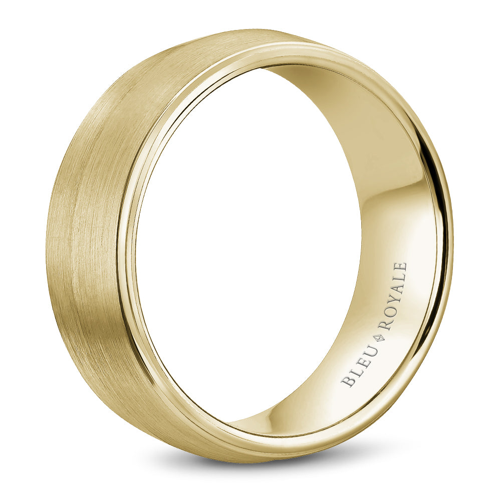 Bleu Royale Legacy Wedding Band 8.00mm Yellow 18k Gold