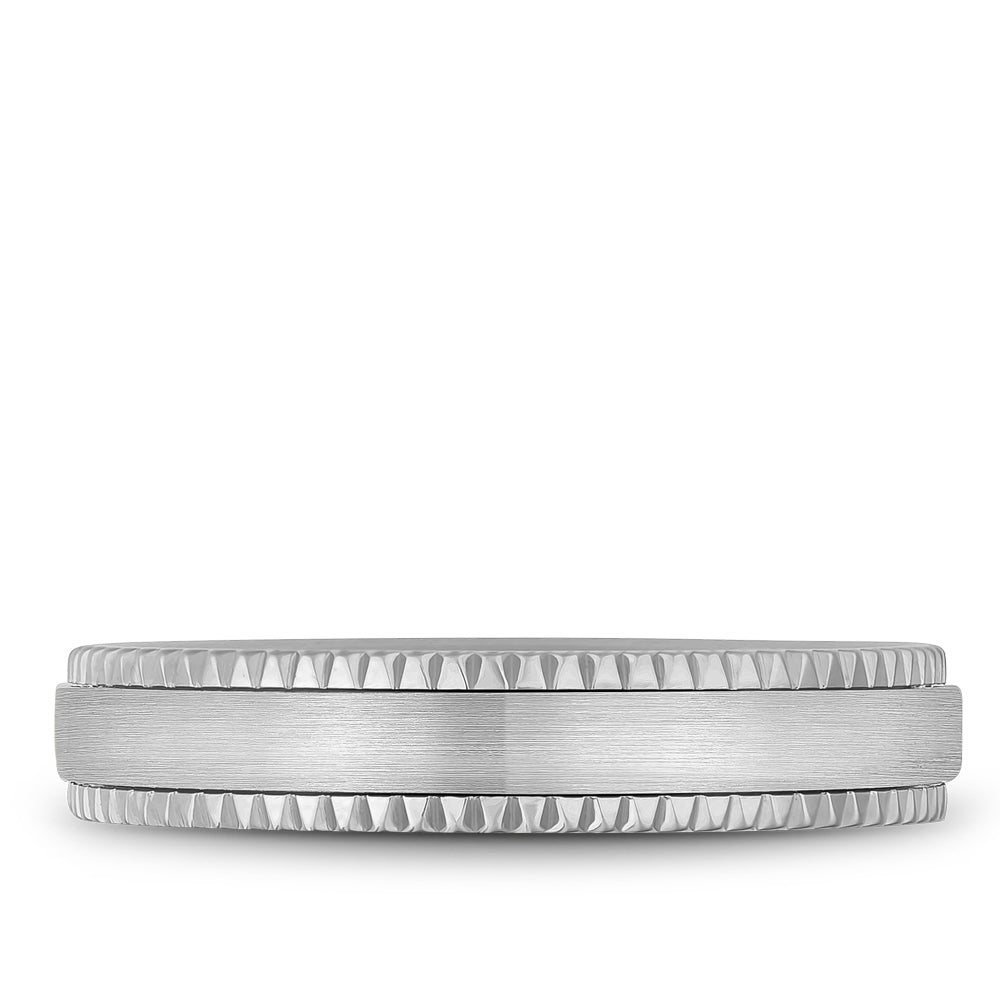 Bleu Royale Legacy Wedding Band 4.00mm White 14k Gold