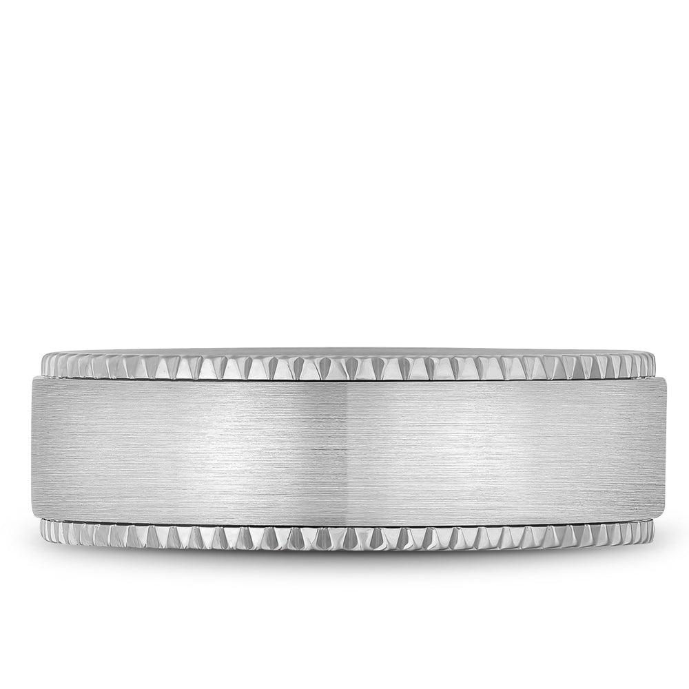 Bleu Royale Legacy Wedding Band 7.00mm White 18k Gold