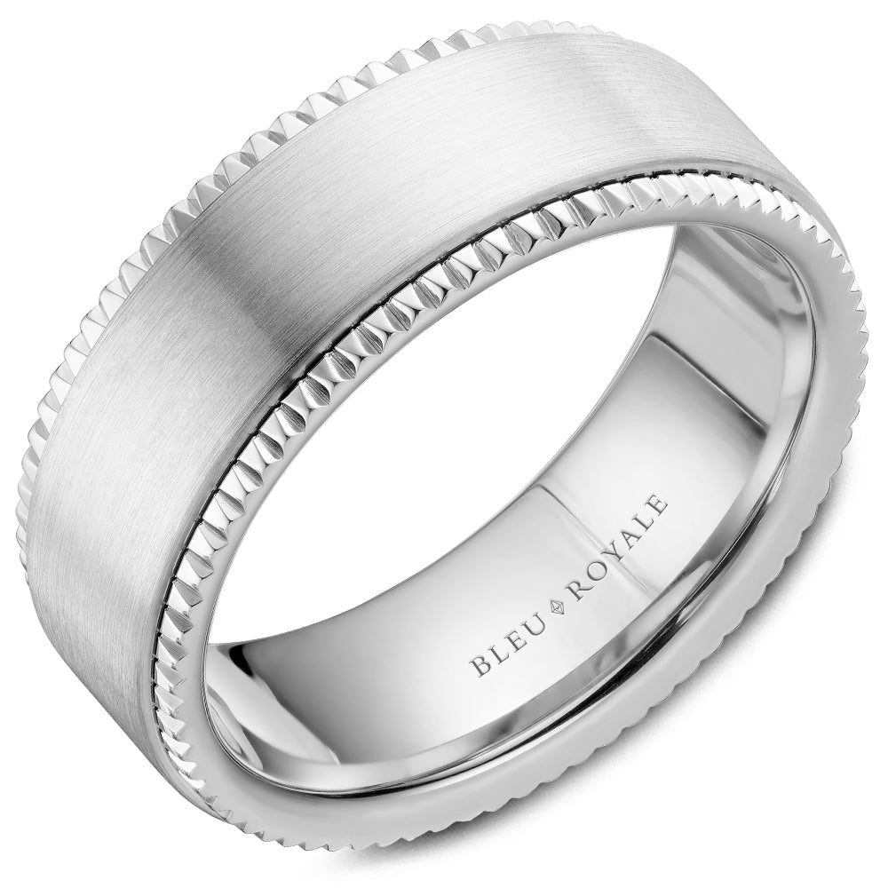 Bleu Royale Legacy Wedding Band 8.00mm Platinum