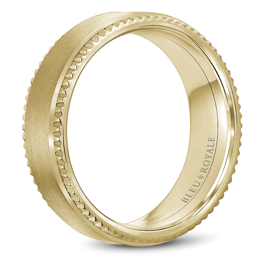 Bleu Royale Legacy Wedding Band 6.00mm Yellow 14k Gold