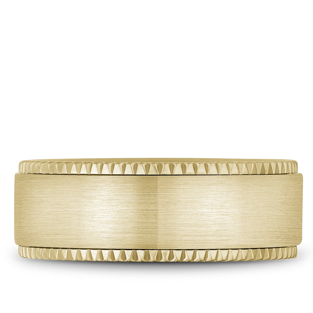 Bleu Royale Legacy Wedding Band 8.00mm Yellow 14k Gold