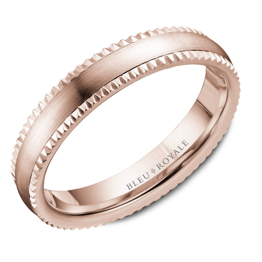 Bleu Royale Legacy Wedding Band 4.50mm Rose 18k Gold