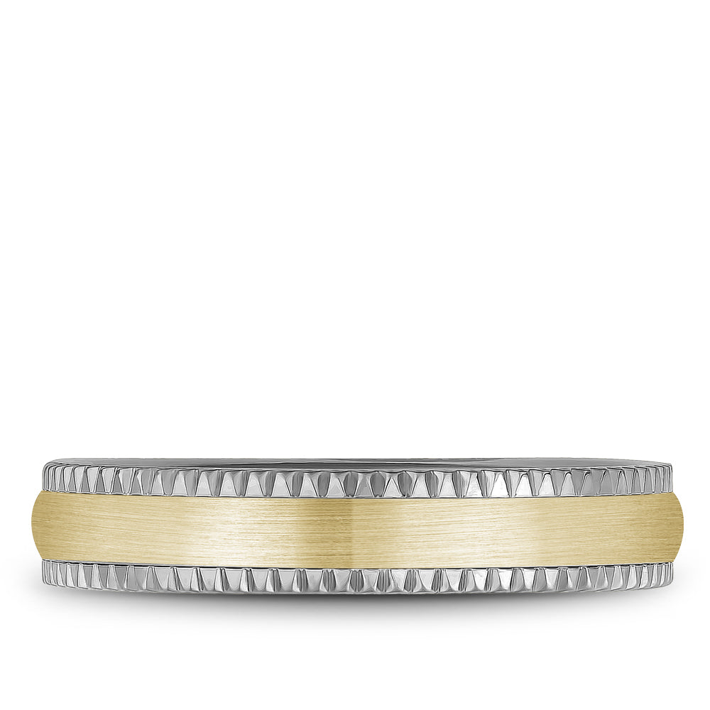 Bleu Royale Legacy Wedding Band 4.50mm Y&W 18k Gold