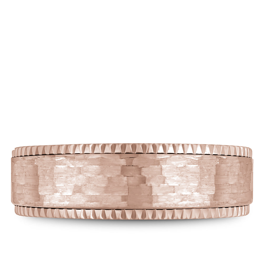 Bleu Royale Legacy Wedding Band 7.50mm Rose 18k Gold