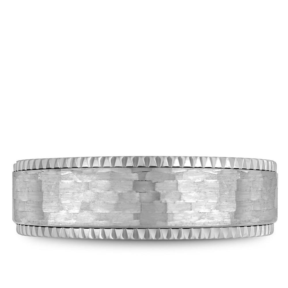 Bleu Royale Legacy Wedding Band 7.50mm White 14k Gold