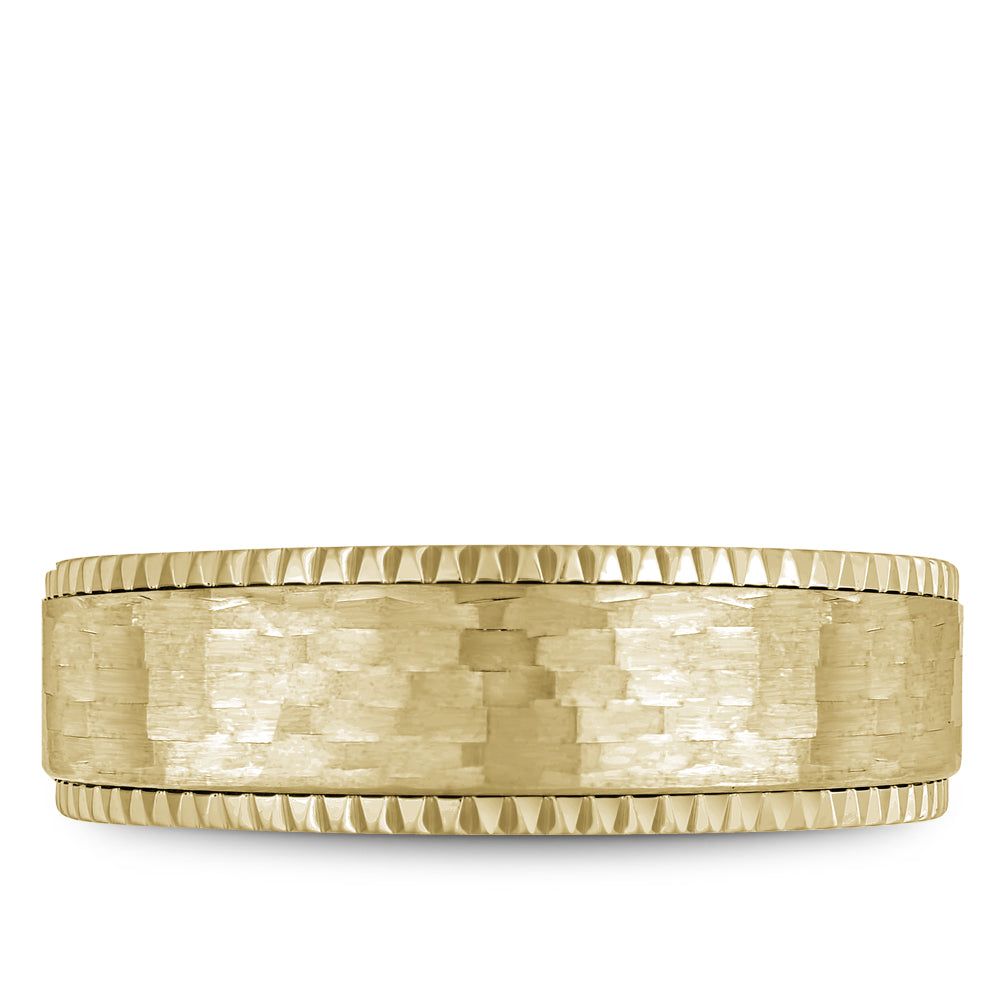 Bleu Royale Legacy Wedding Band 7.50mm Yellow 18k Gold