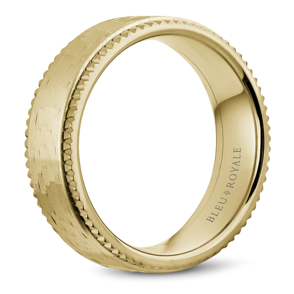 Bleu Royale Legacy Wedding Band 7.50mm Yellow 14k Gold