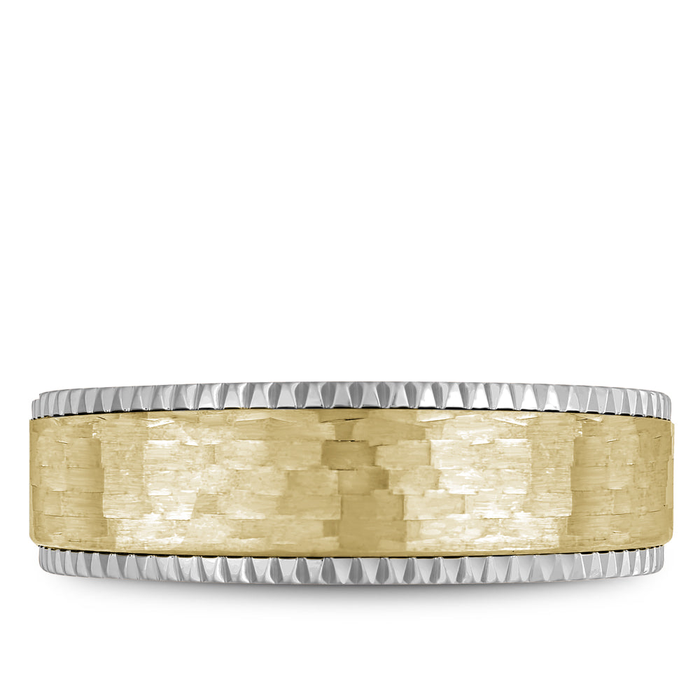 Bleu Royale Legacy Wedding Band 7.50mm Y&W 18k Gold
