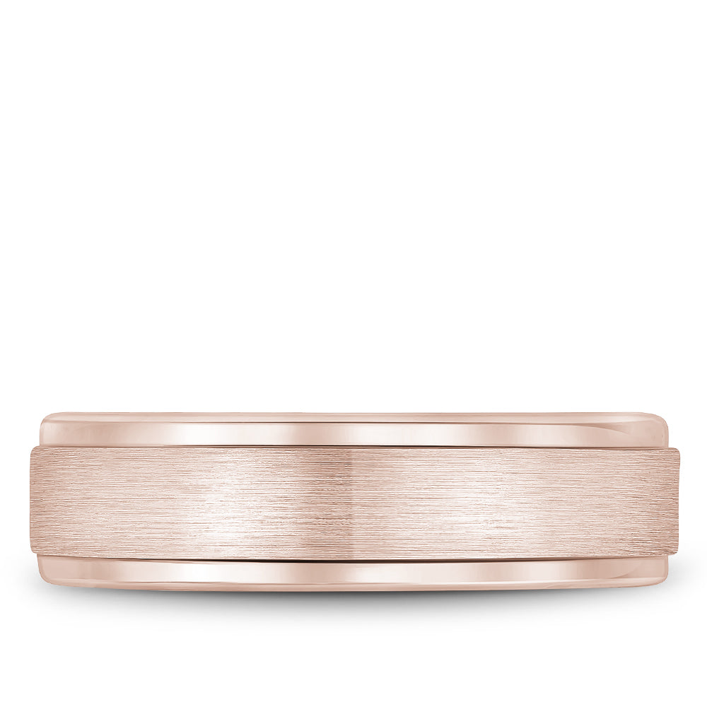Bleu Royale Legacy Wedding Band 6.50mm Rose 18k Gold