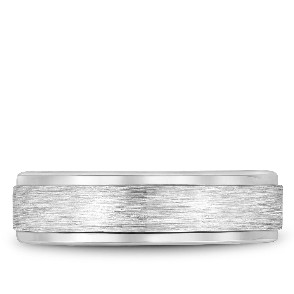 Bleu Royale Legacy Wedding Band 6.50mm White 14k Gold