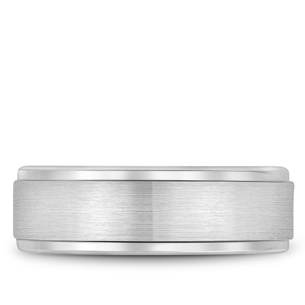 Bleu Royale Legacy Wedding Band 7.50mm White 14k Gold