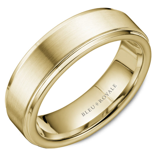 Bleu Royale Legacy Wedding Band 6.50mm Yellow 14k Gold