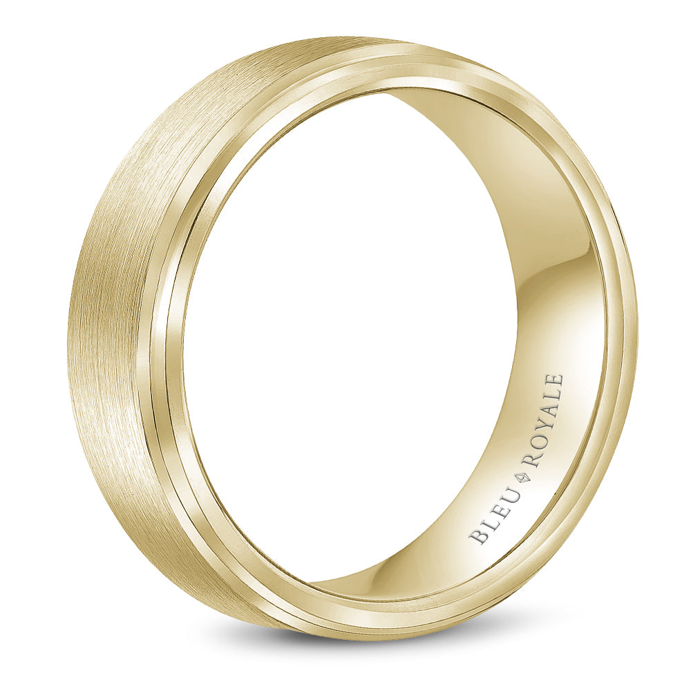 Bleu Royale Legacy Wedding Band 6.50mm Yellow 18k Gold