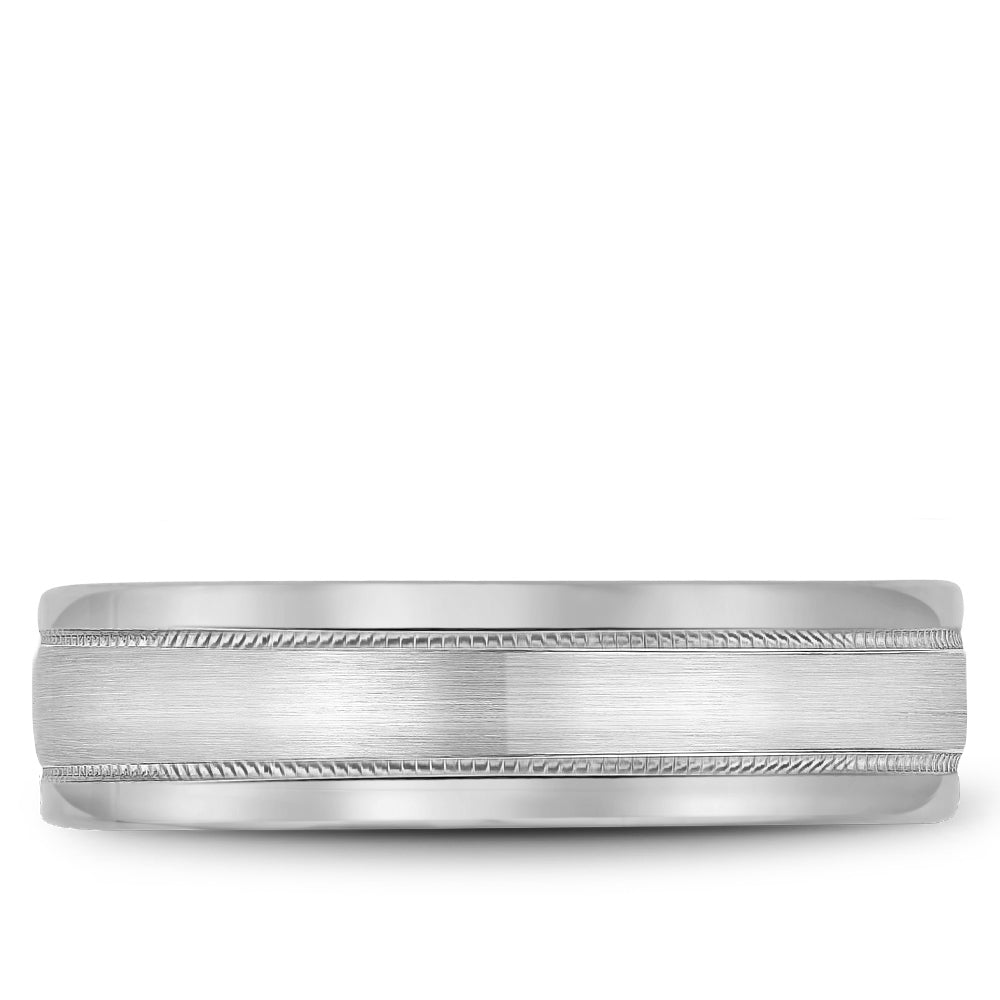 Bleu Royale Legacy Wedding Band 6.00mm White 14k Gold