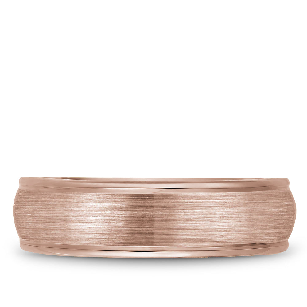 Bleu Royale Legacy Wedding Band 6.50mm Rose 14k Gold