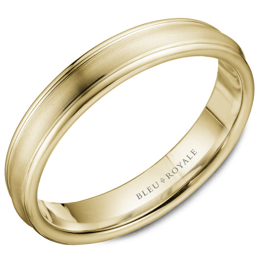 Bleu Royale Legacy Wedding Band 4.50mm Yellow 18k Gold