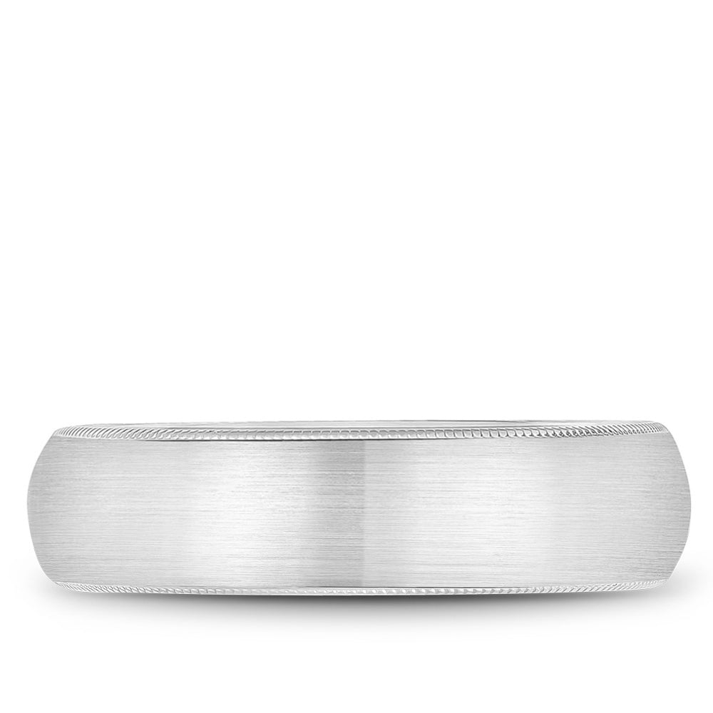 Bleu Royale Legacy Wedding Band 6.50mm White 18k Gold