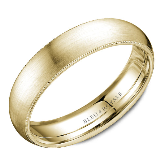 Bleu Royale Legacy Wedding Band 5.50mm Yellow 14k Gold