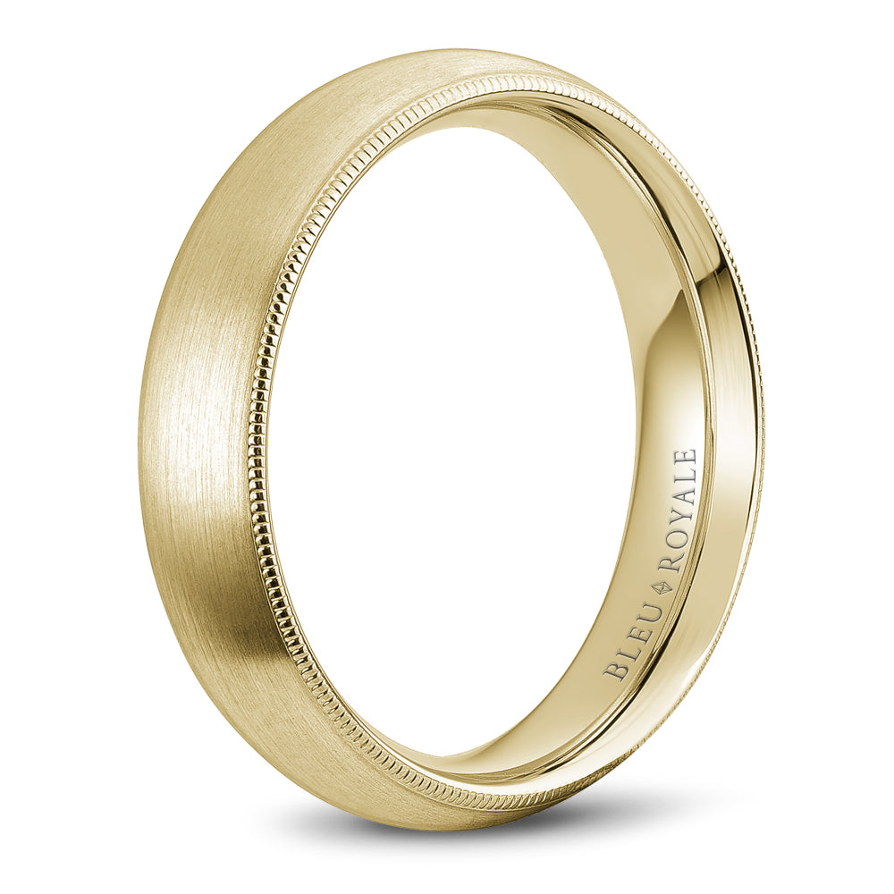 Bleu Royale Legacy Wedding Band 5.50mm Yellow 18k Gold