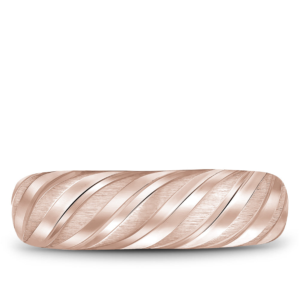 Bleu Royale Legacy Wedding Band 7.00mm Rose 14k Gold