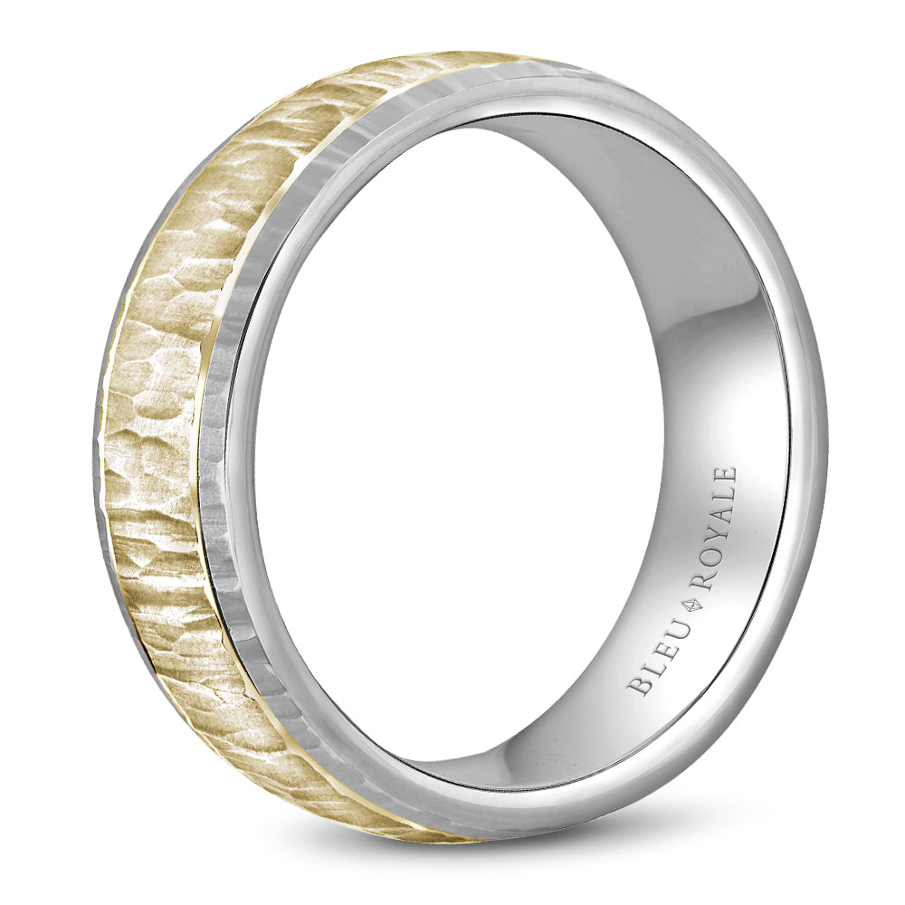 Bleu Royale Legacy Wedding Band 7.50mm Y&W 14k Gold