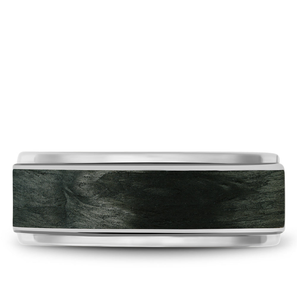 Bleu Royale Distinct Wedding Band 8.50mm Platinum 950 & Forged Carbon Fiber