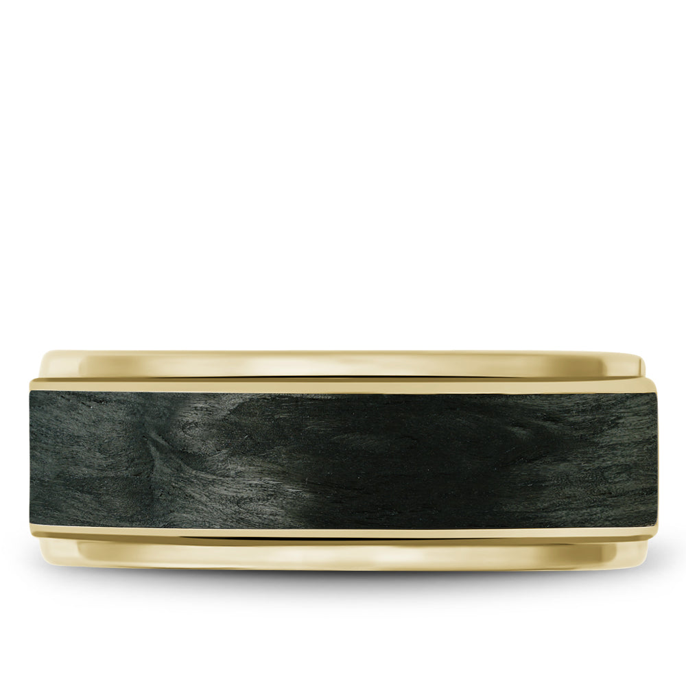 Bleu Royale Distinct Wedding Band 8.50mm 18k & Forged Carbon Fiber