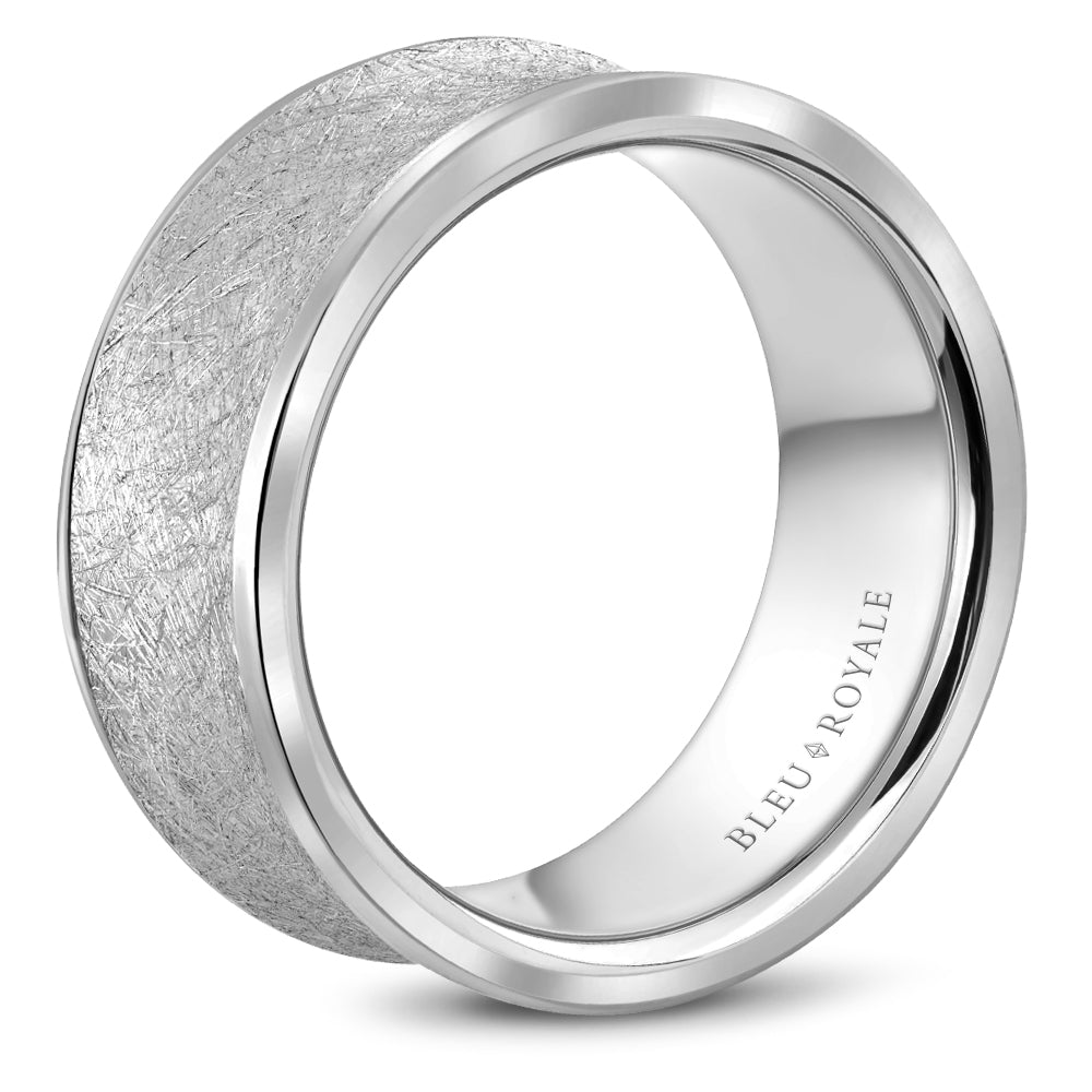Bleu Royale Legacy Wedding Band 9.50mm White 18k Gold