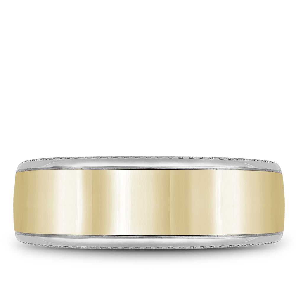 Bleu Royale Legacy Wedding Band 7.50mm Y&W 14k Gold